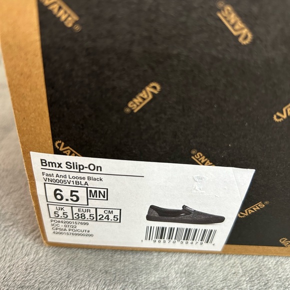 Vans BMX Slip On Fast and Loose Black Men Size 6.5, equivalent to Women Size 8 - Picture 13 of 13